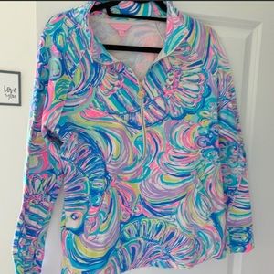 Lily Pulitzer Popover in Guilty Pleasure sz L EUC